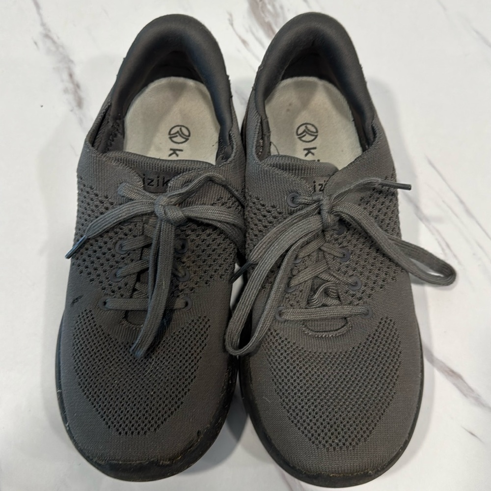 GREY SLIDE ON SHOES 
SIZE 7.5